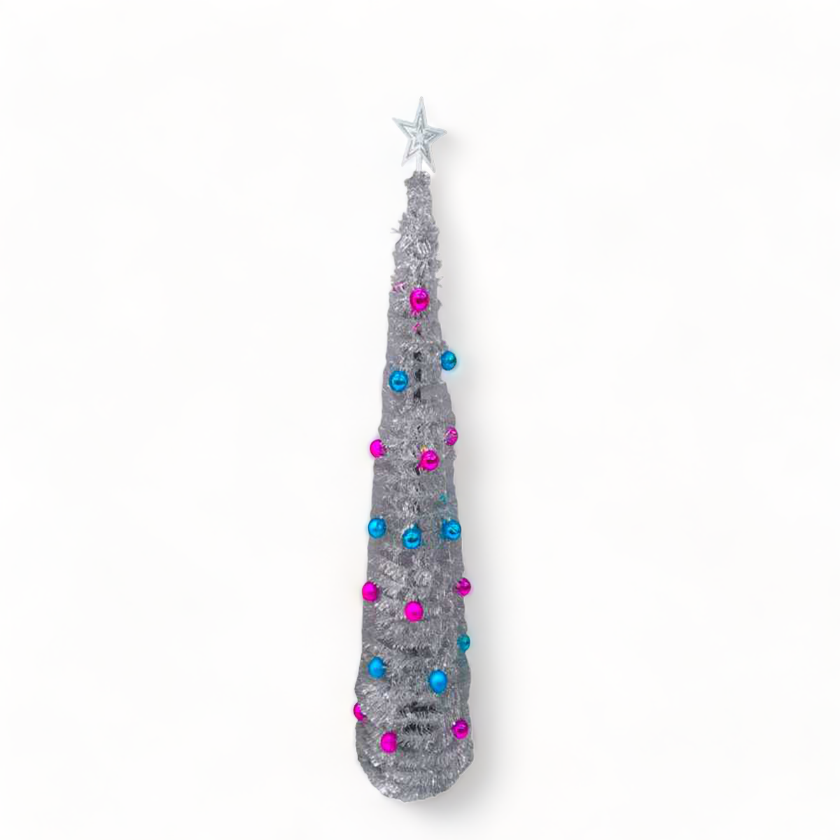 Árbol de Navidad Espiral Plata 1.50 Mts SZ5874699