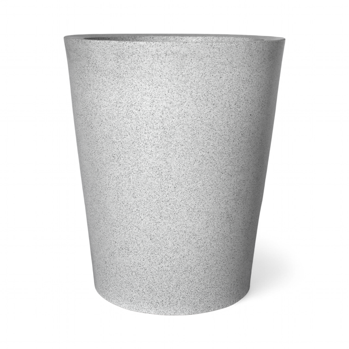 Maceta Cónica Blanco Granito Polietileno 50 cm AKCN50BG