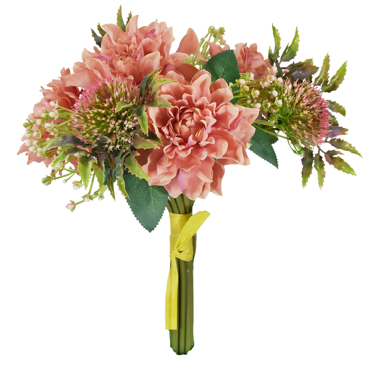 Bouquet Artificial de Dalias Salmon HY166010