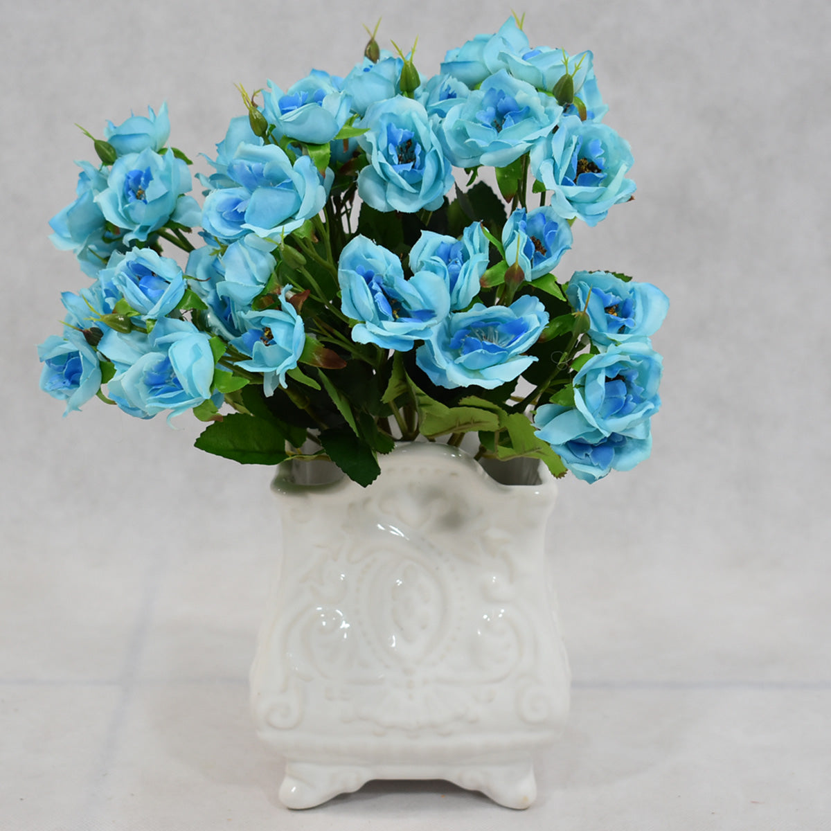 Ramo Rosas Mini Artificial Azul HD8127