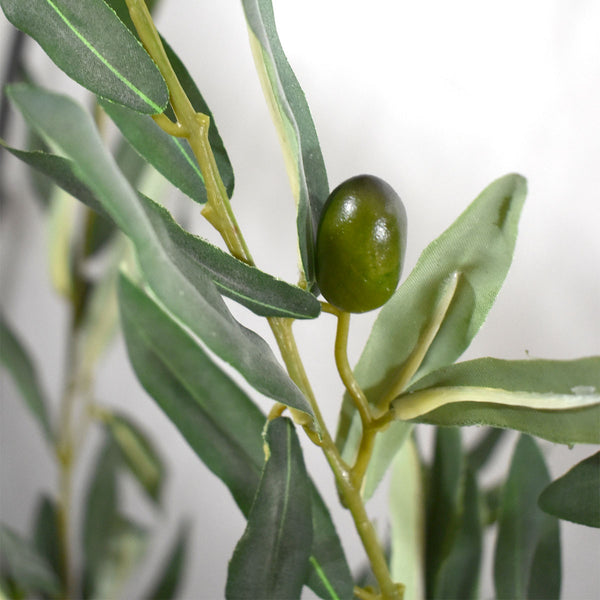 Árbol de olivo artificial de 15 pulgadas, topiario de olivo