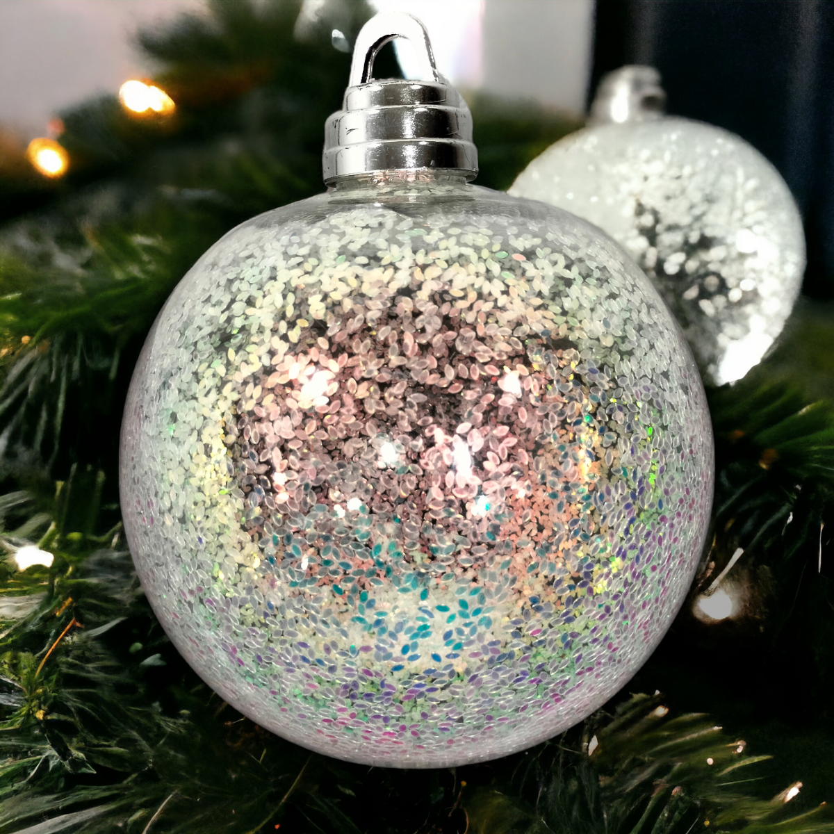 Esferas Navideñas Brillantes 18 cm ESF0087RJ