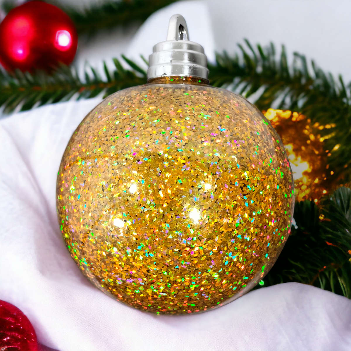 Esferas Navideñas Brillantes 18 cm ESF0087RJ