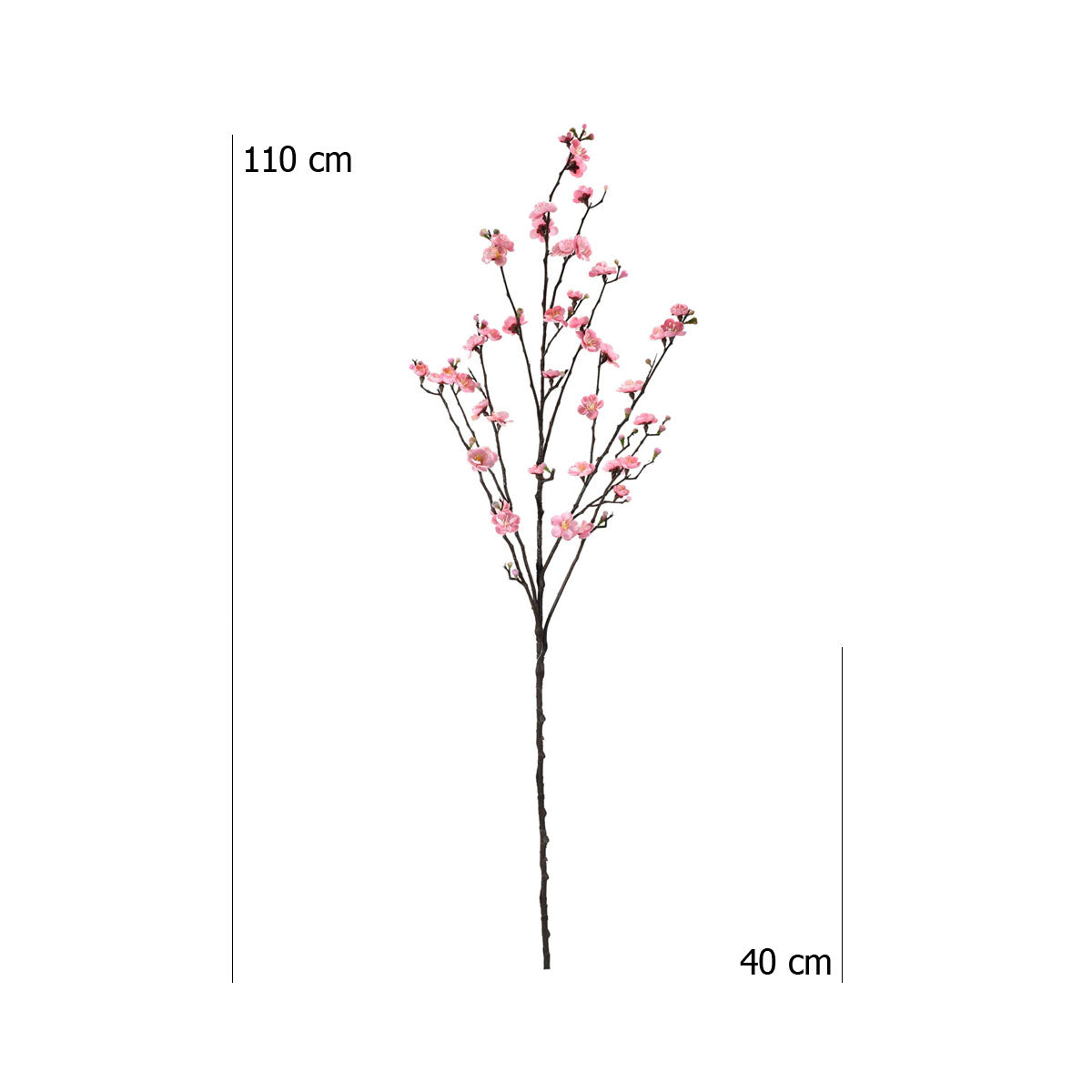 Paquete 12 Pz Vara de Flor de Cerezo Artificial D0007