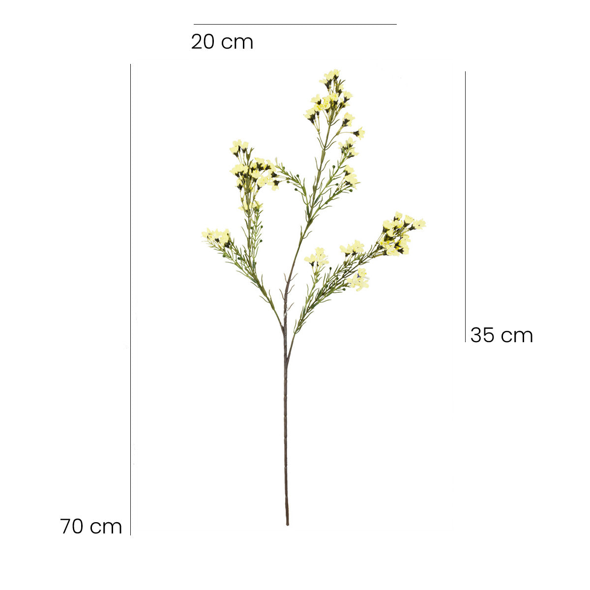 Paquete 12 Pz Vara de Flor Silvestre Artificial JHP002