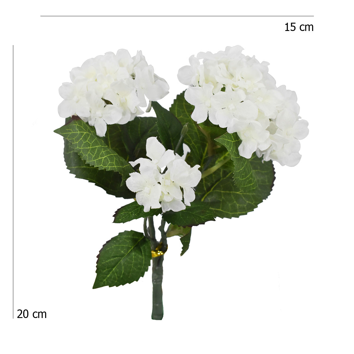 Vara Mini Hortensia Artificial Blanco AR201