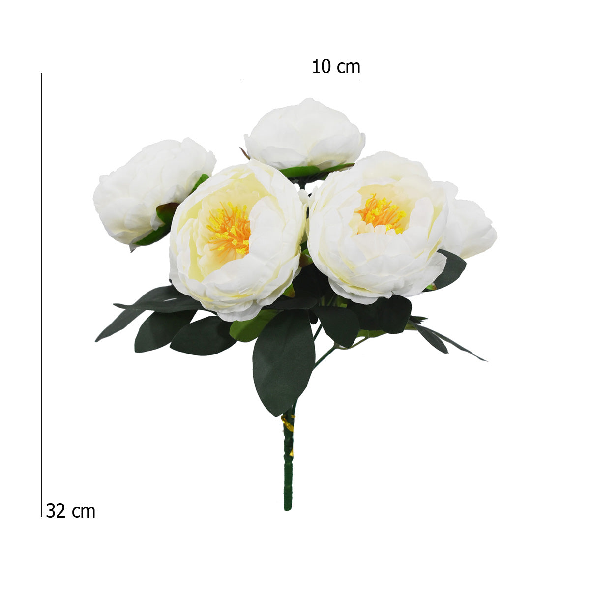 Ramo Peonias Artificial Blanco AR204