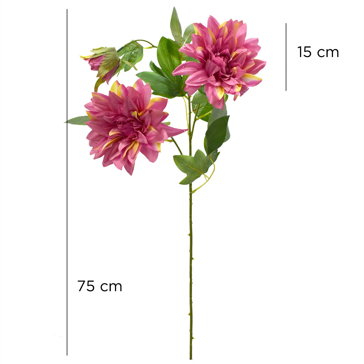 Vara de Dalia Artificial Fucsia AR095