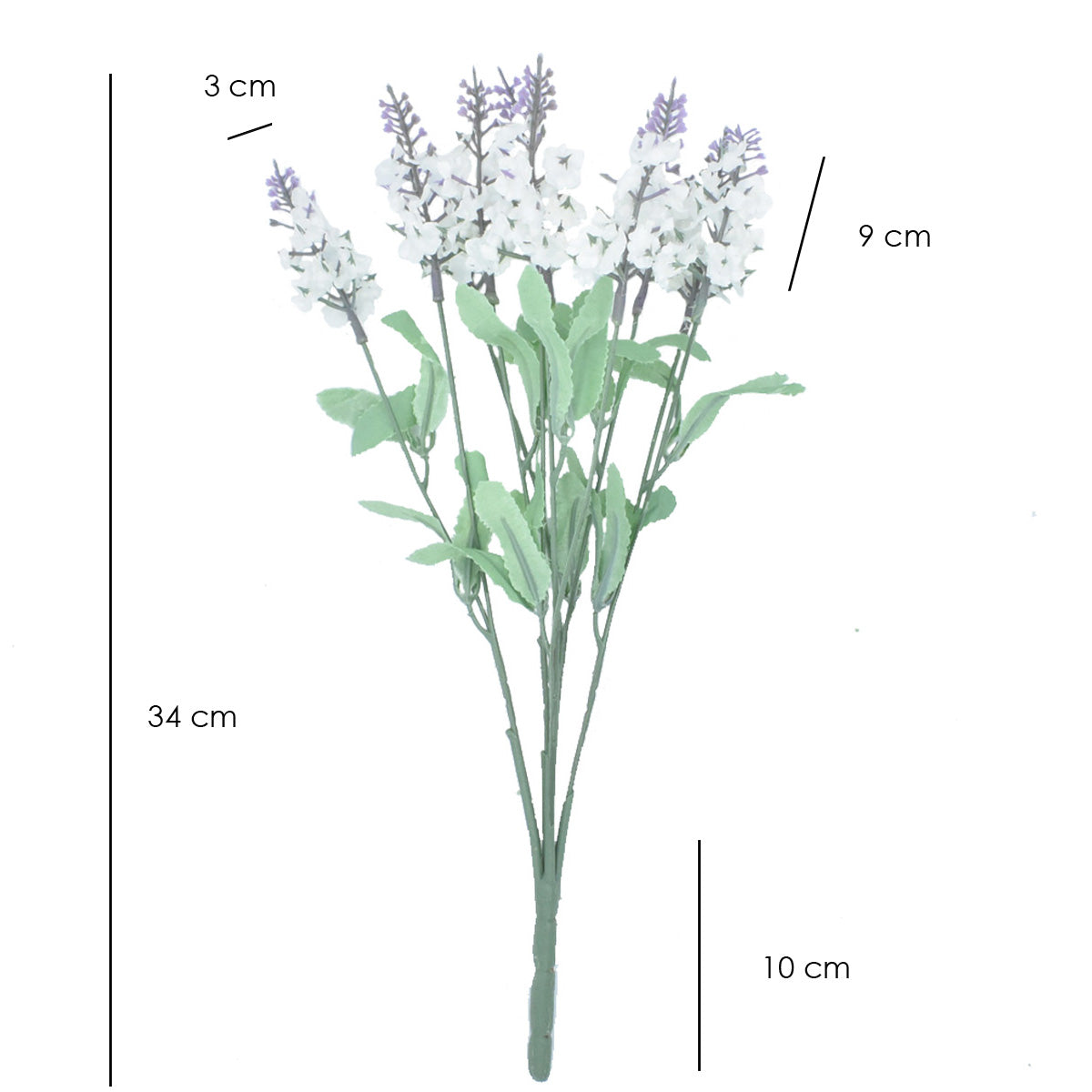 Espiga de lavanda Artificial Blanco AR040