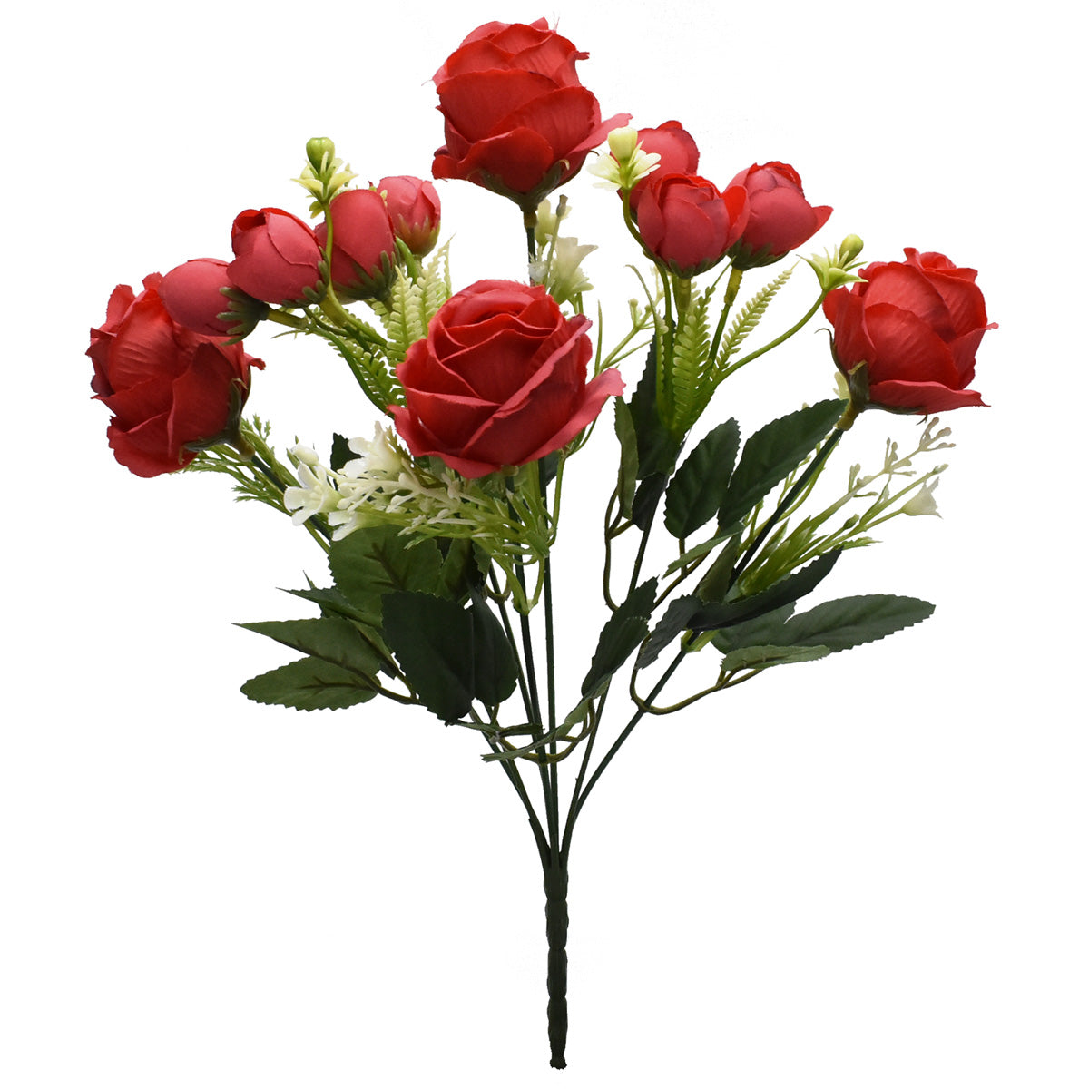 Ramo Rosa y Ranunculus Artificial Rojo AR146