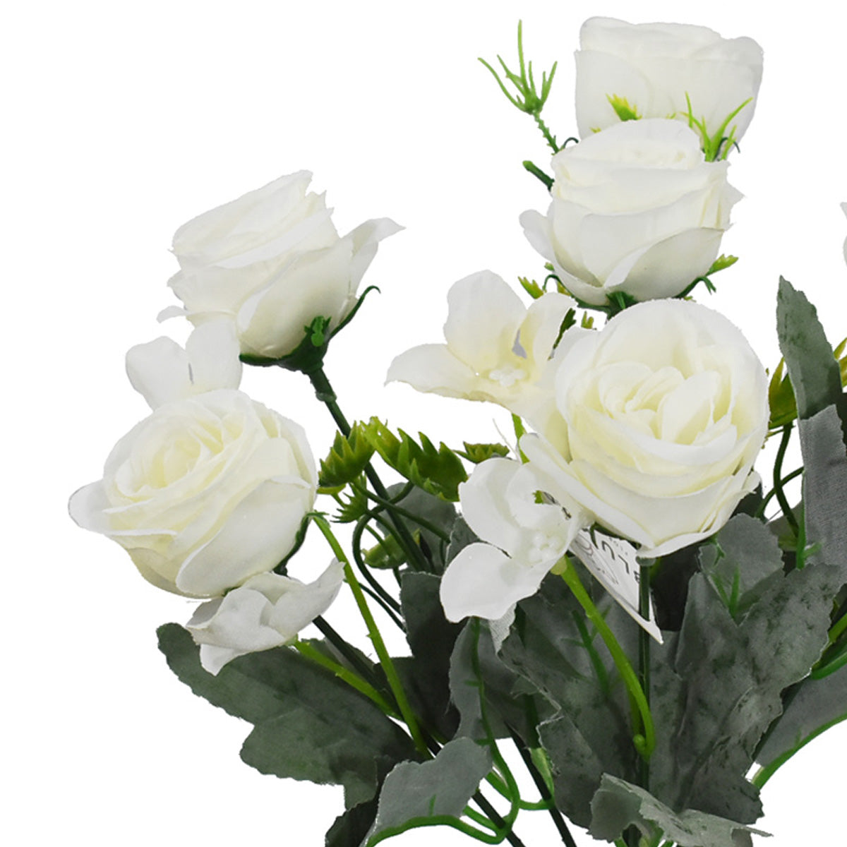 Ramo de Rosas Otoñales Artificial Blanco AR212