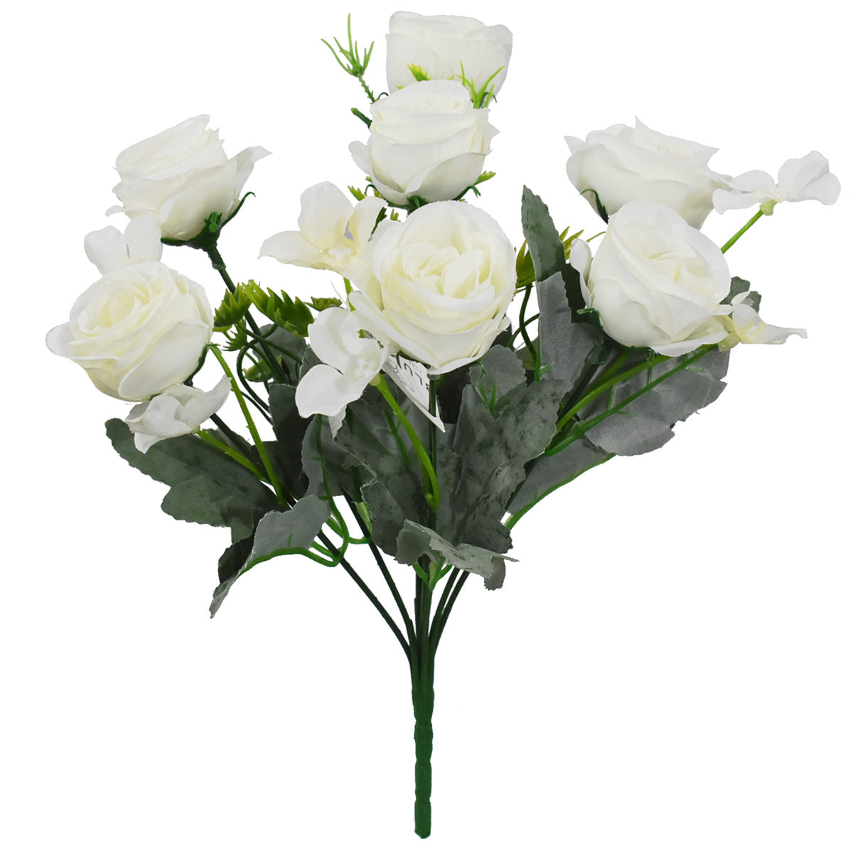 Ramo de Rosas Otoñales Artificial Blanco AR212