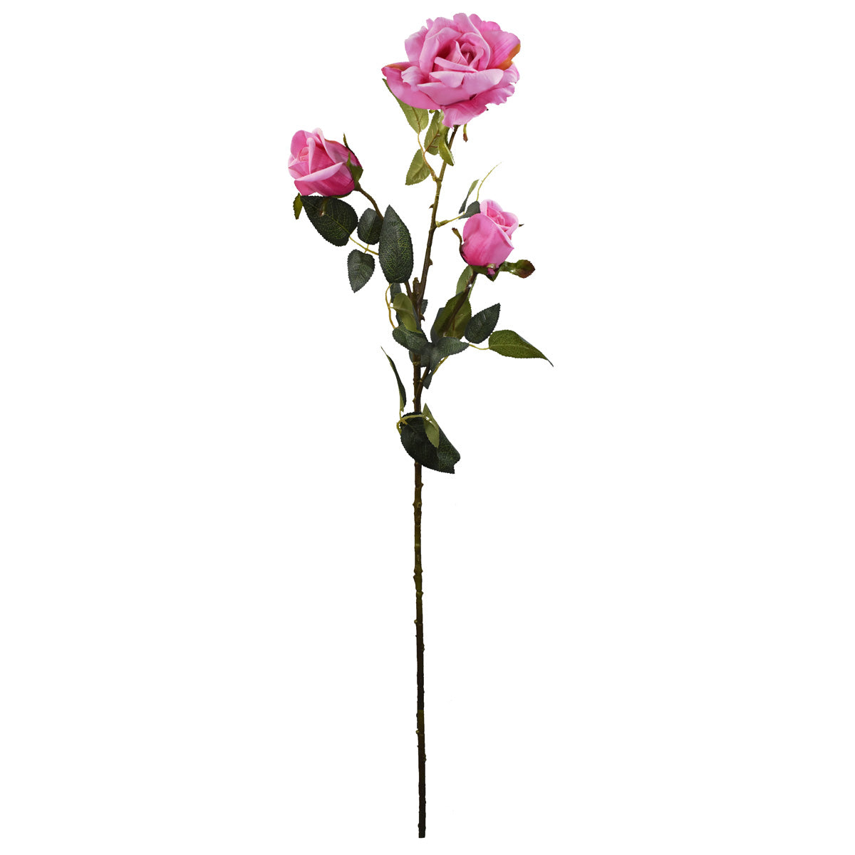 Vara de Rosa Artificial con Botones Rosa 50828B