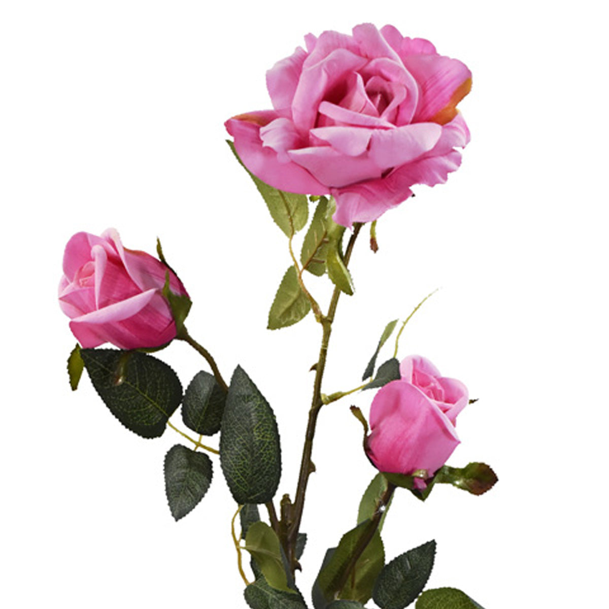 Vara de Rosa Artificial con Botones Rosa 50828B