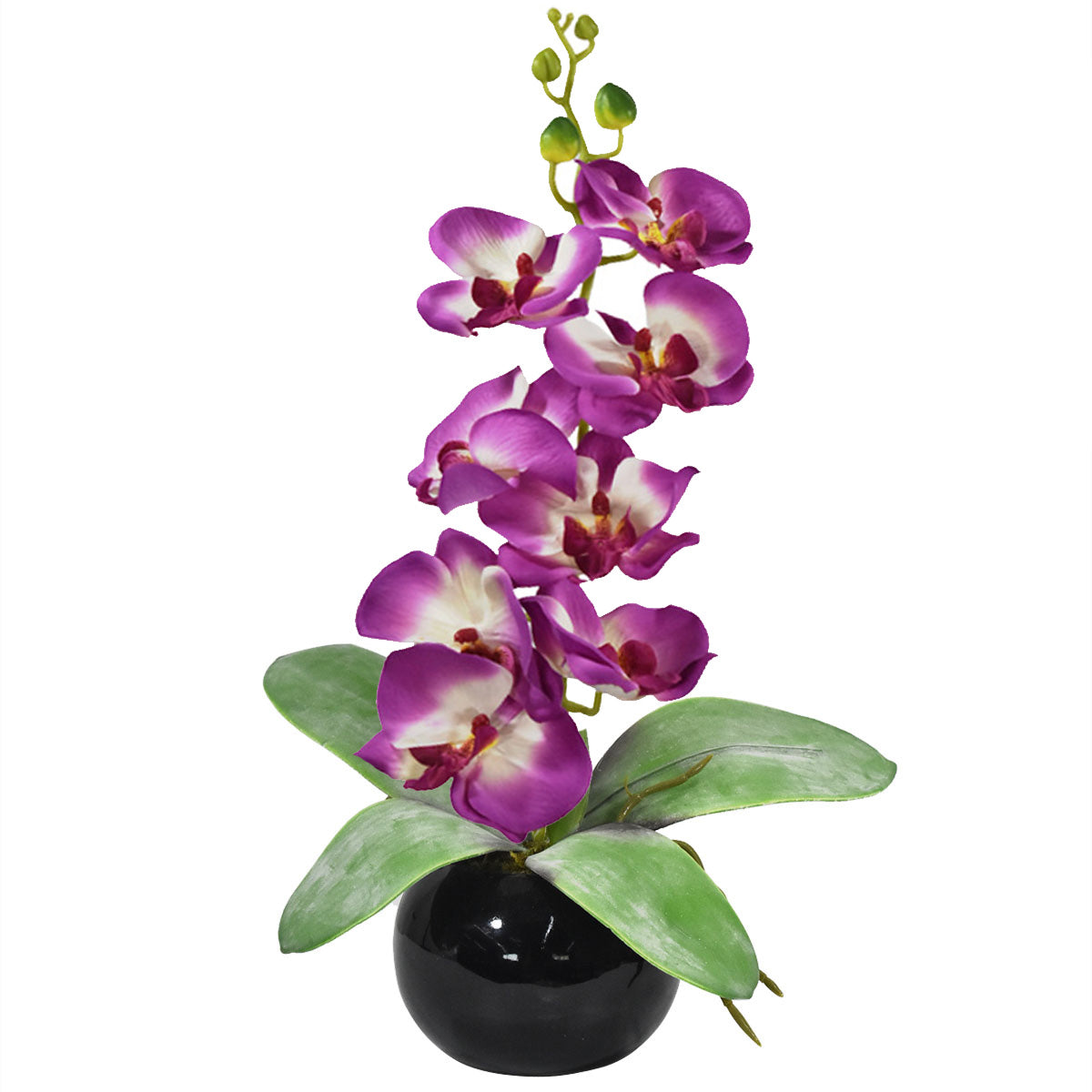 Arreglo Floral de Orquídeas artificiales Morado