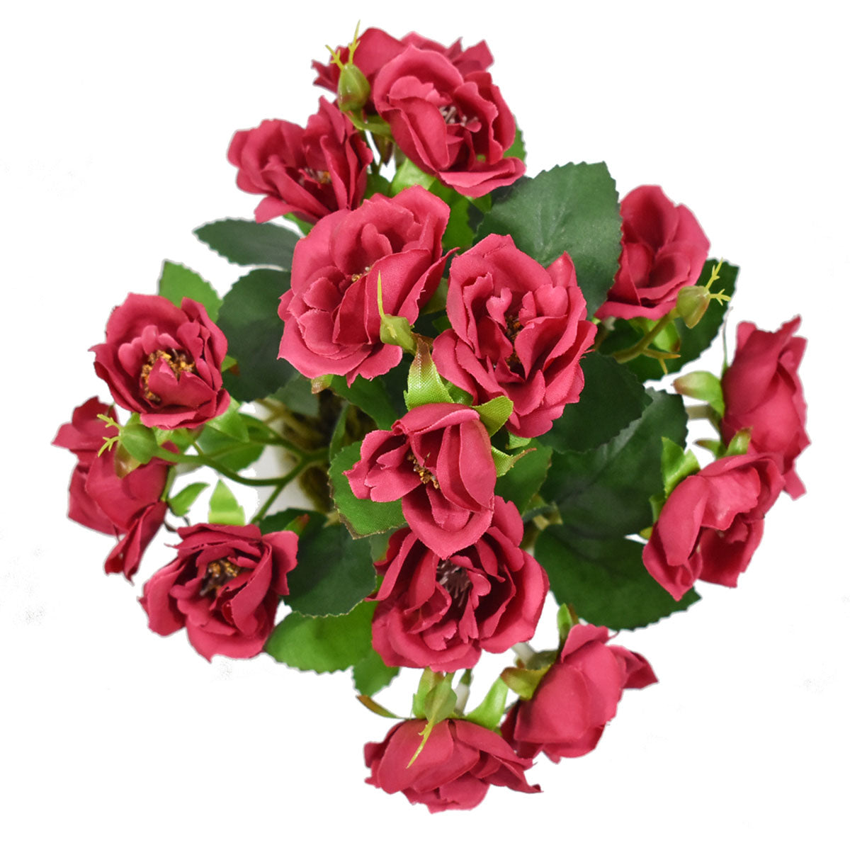 Arreglos Florales Artificiales Rosa Otoñales Rojo