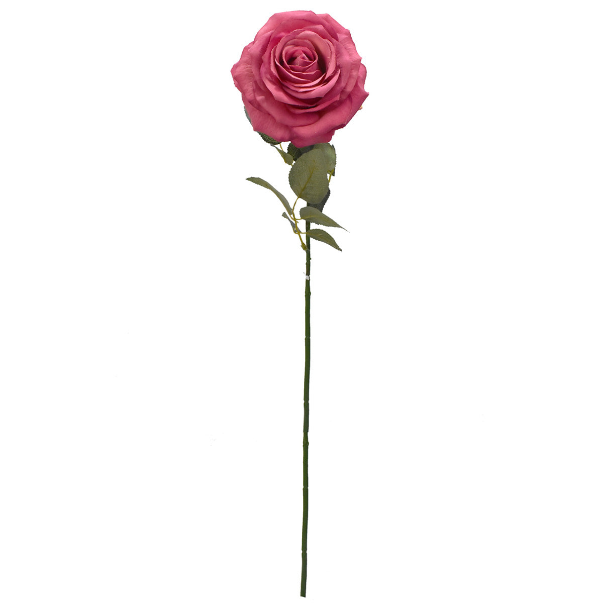 Rosa Abierta Artificial Fucsia H01207