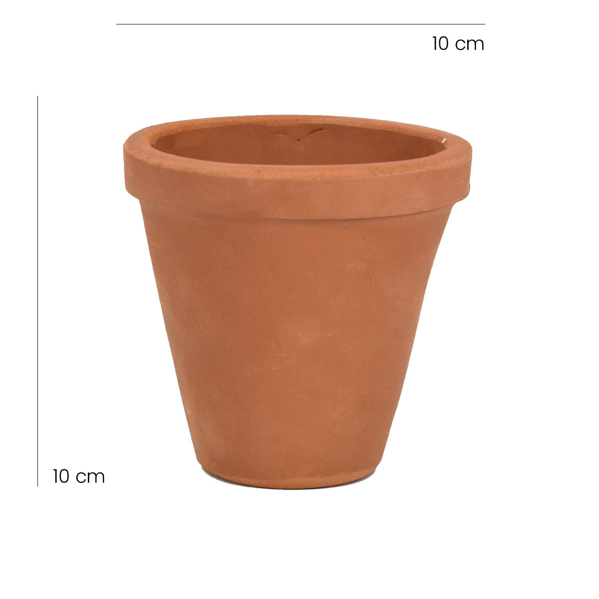 Maceta de Barro Clásica 10 cm