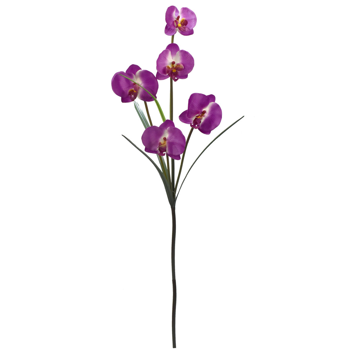Vara de Orquídea Mariposa Artificial Morado D0015PU