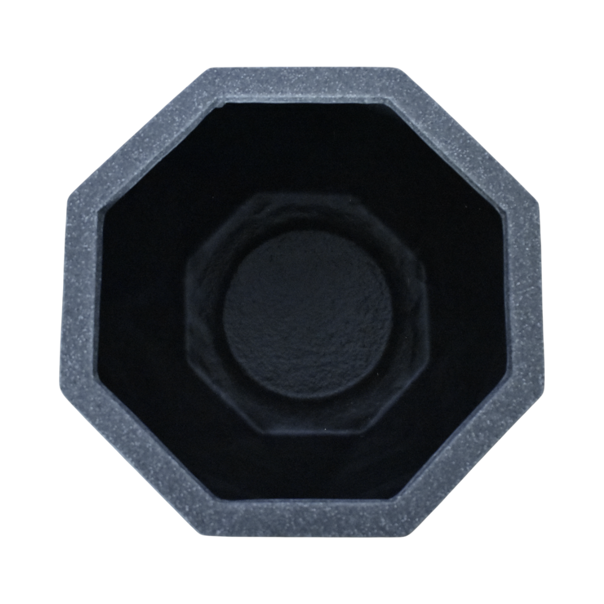 Maceta Octagonal Gris Granito Polietileno 30 cm AKOC30GG