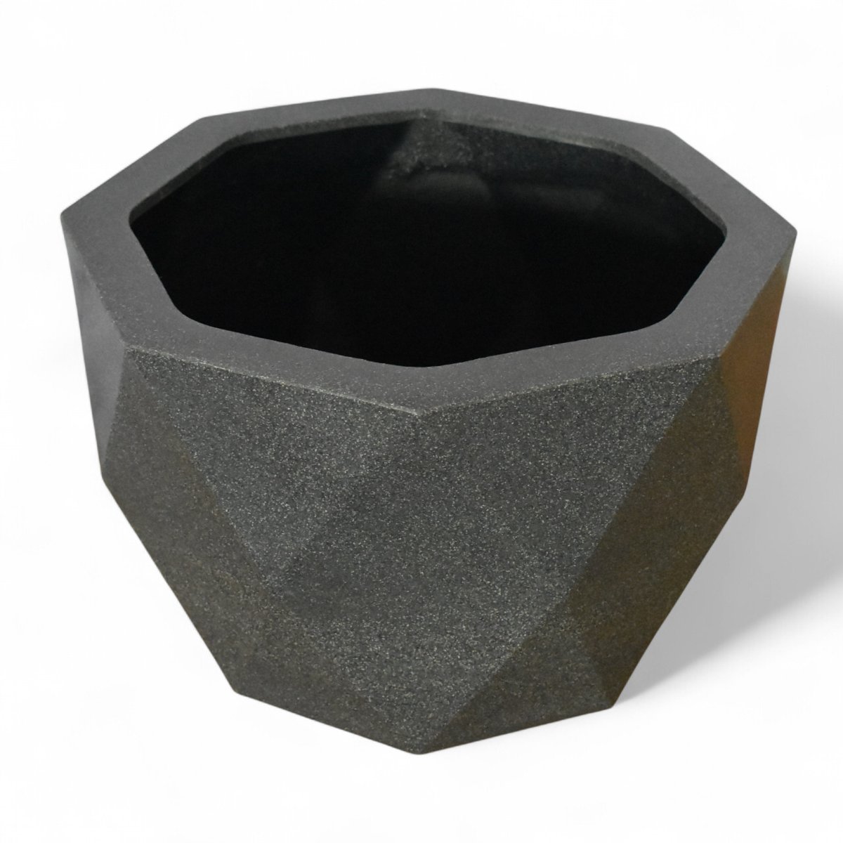 Maceta Octagonal Gris Granito Polietileno 40 cm AKOC40GG
