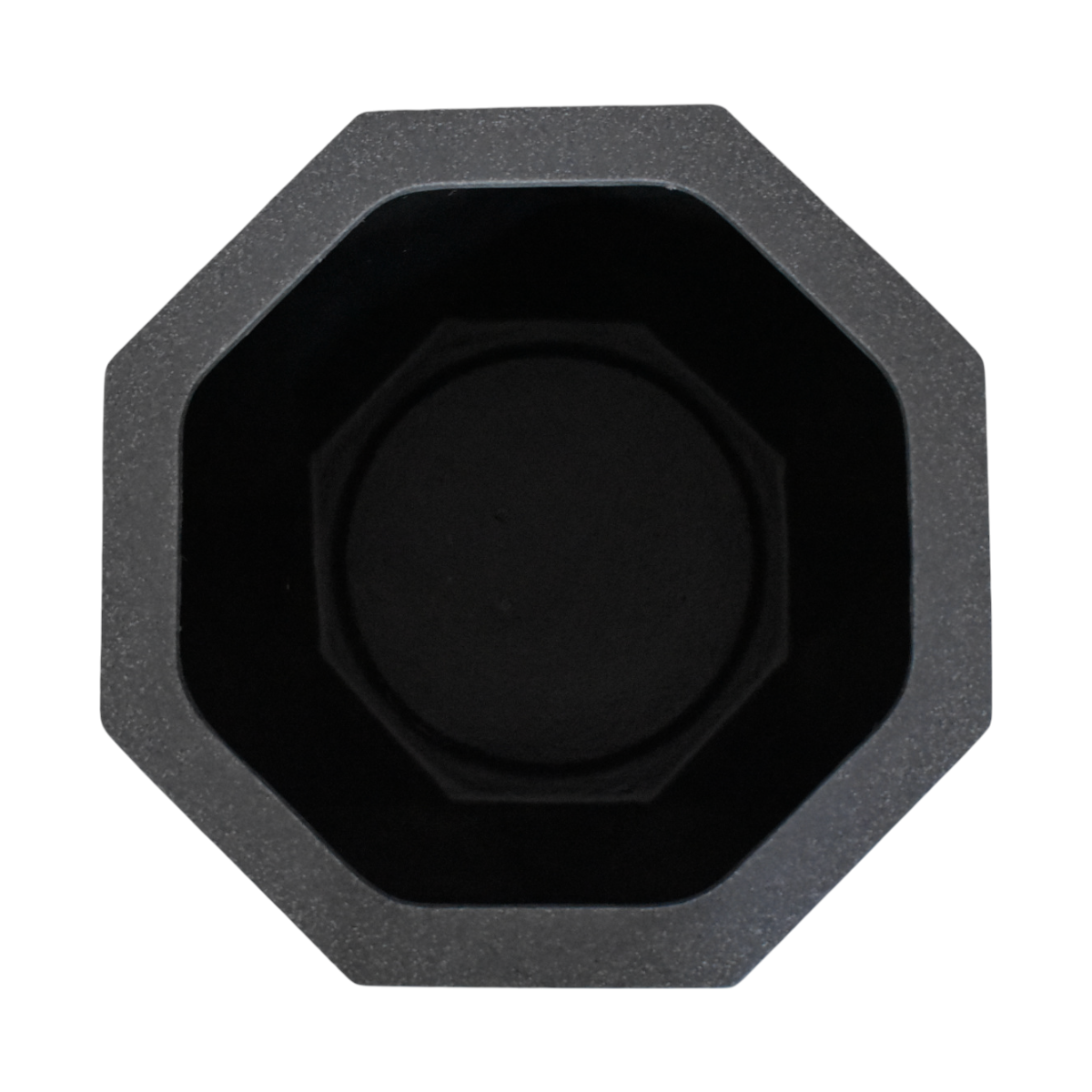 Maceta Octagonal Gris Granito Polietileno 40 cm AKOC40GG