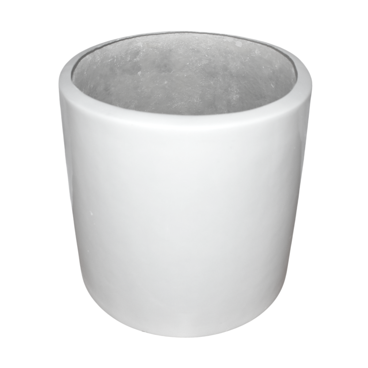 Maceta Cilindro Blanco Fibra de Vidrio 35 cm RCCI3530B