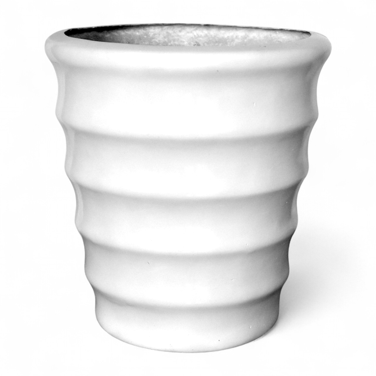 Maceta Tornillo Blanca Fibra de Vidrio 35 cm RCTO3530B
