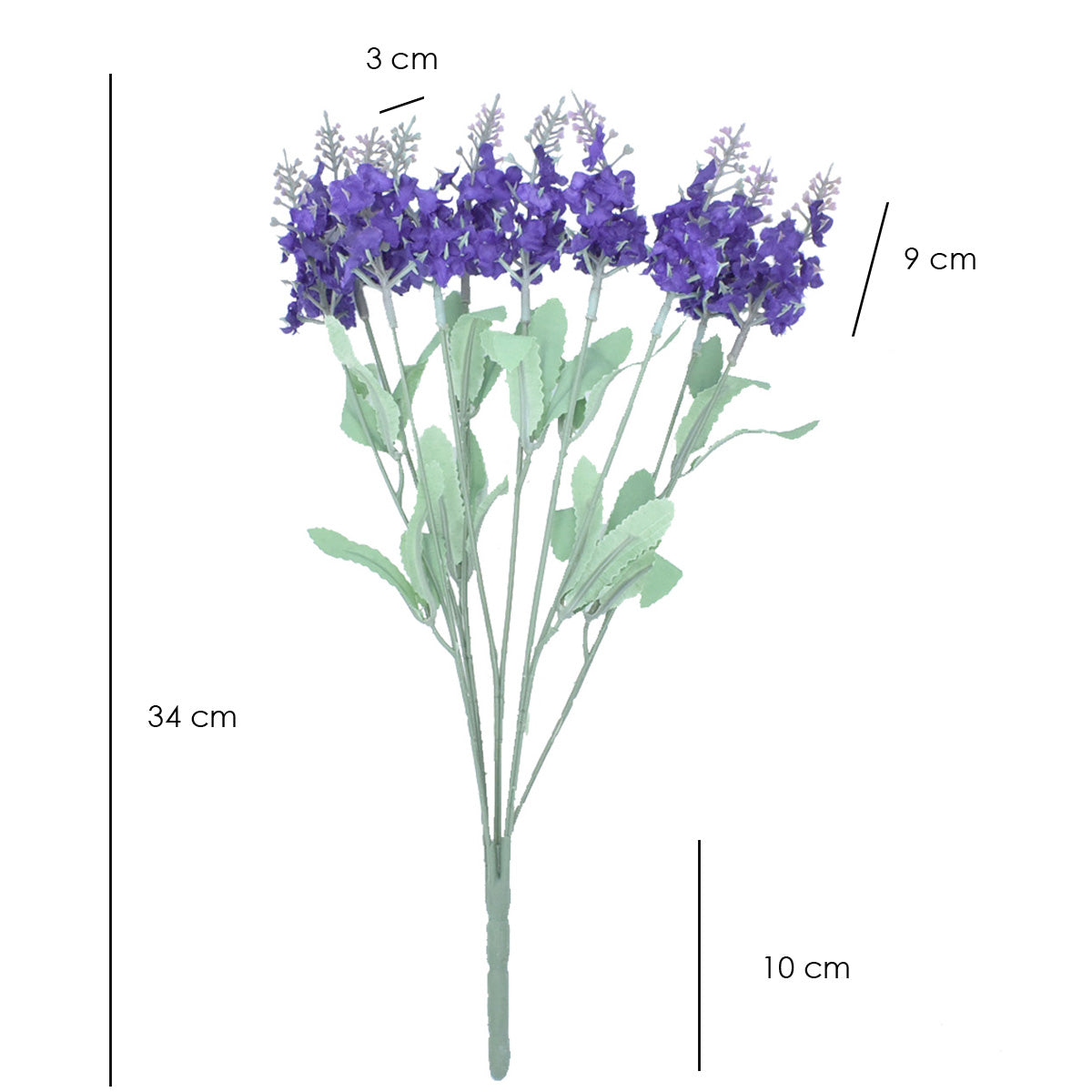 Paquete de 18 Pz Espiga de lavanda Artificial AR040