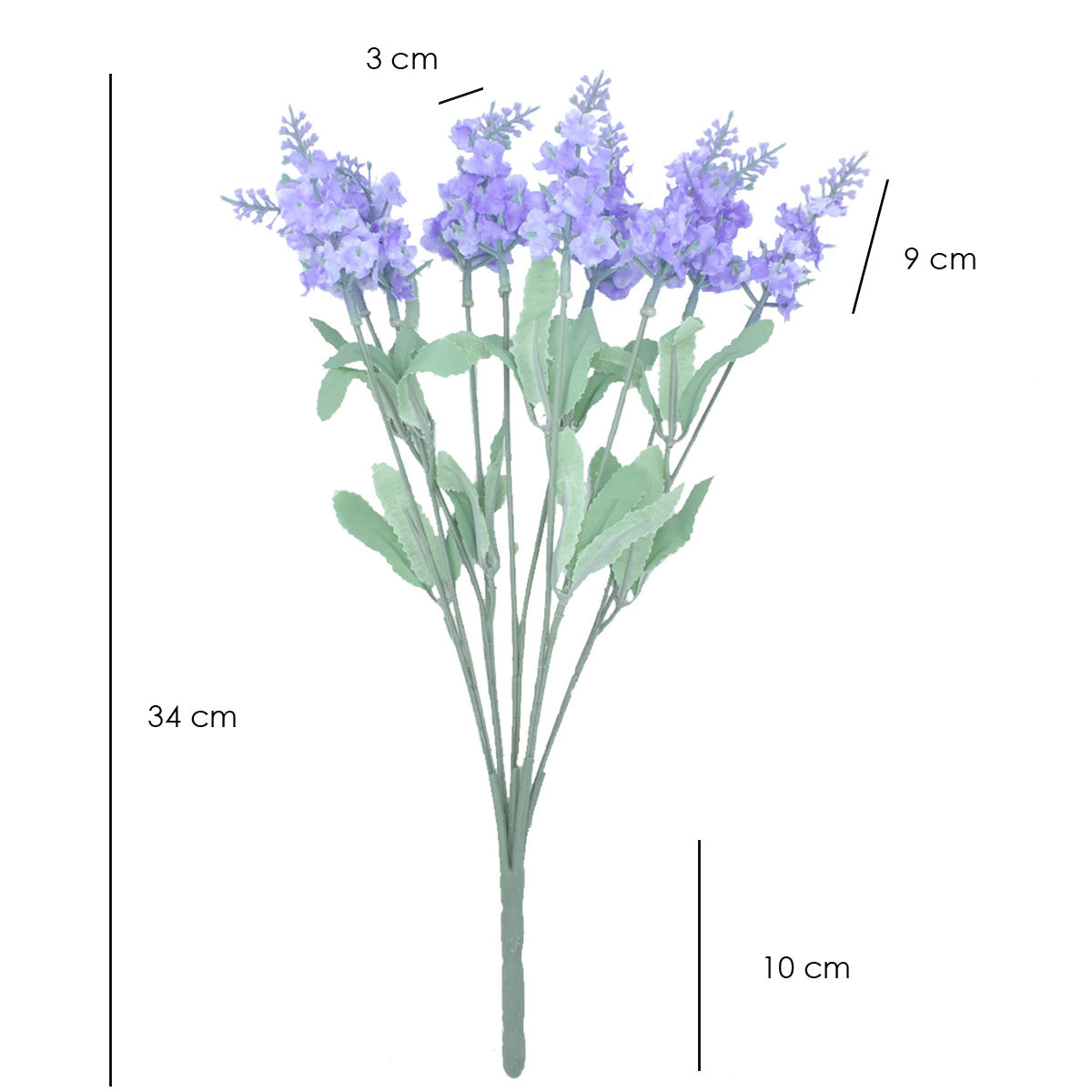 Paquete de 18 Pz Espiga de lavanda Artificial AR040