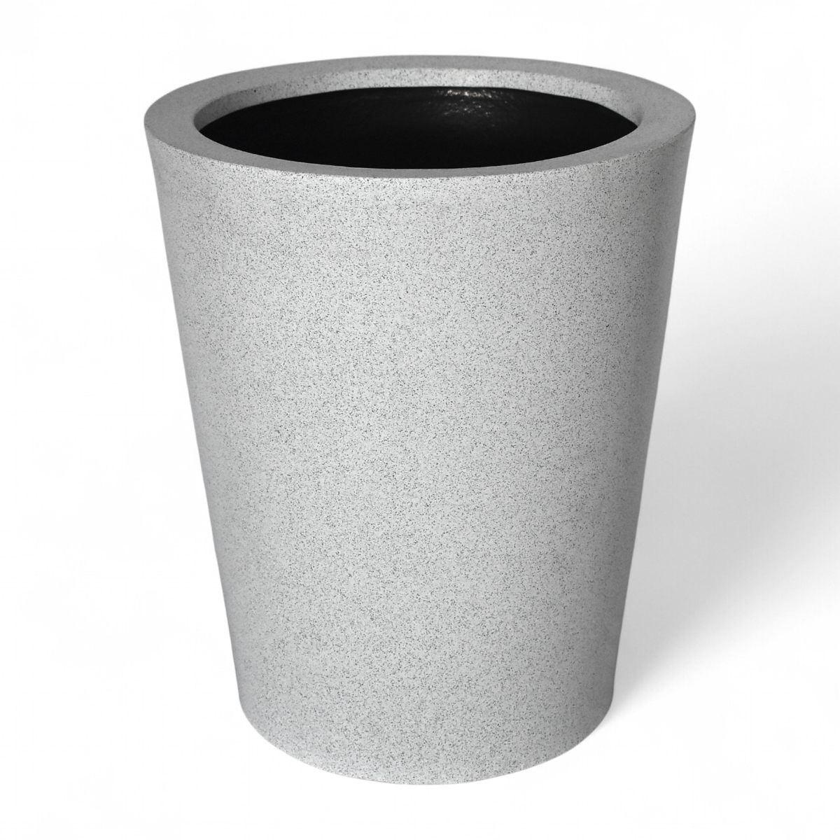 Maceta Cónica Blanco Granito Polietileno 50 cm AKCN50BG