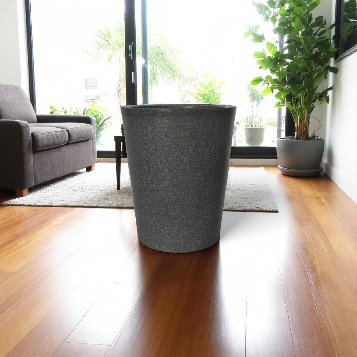 Maceta Cónica Gris Granito Polietileno 50 cm AKCN50GG