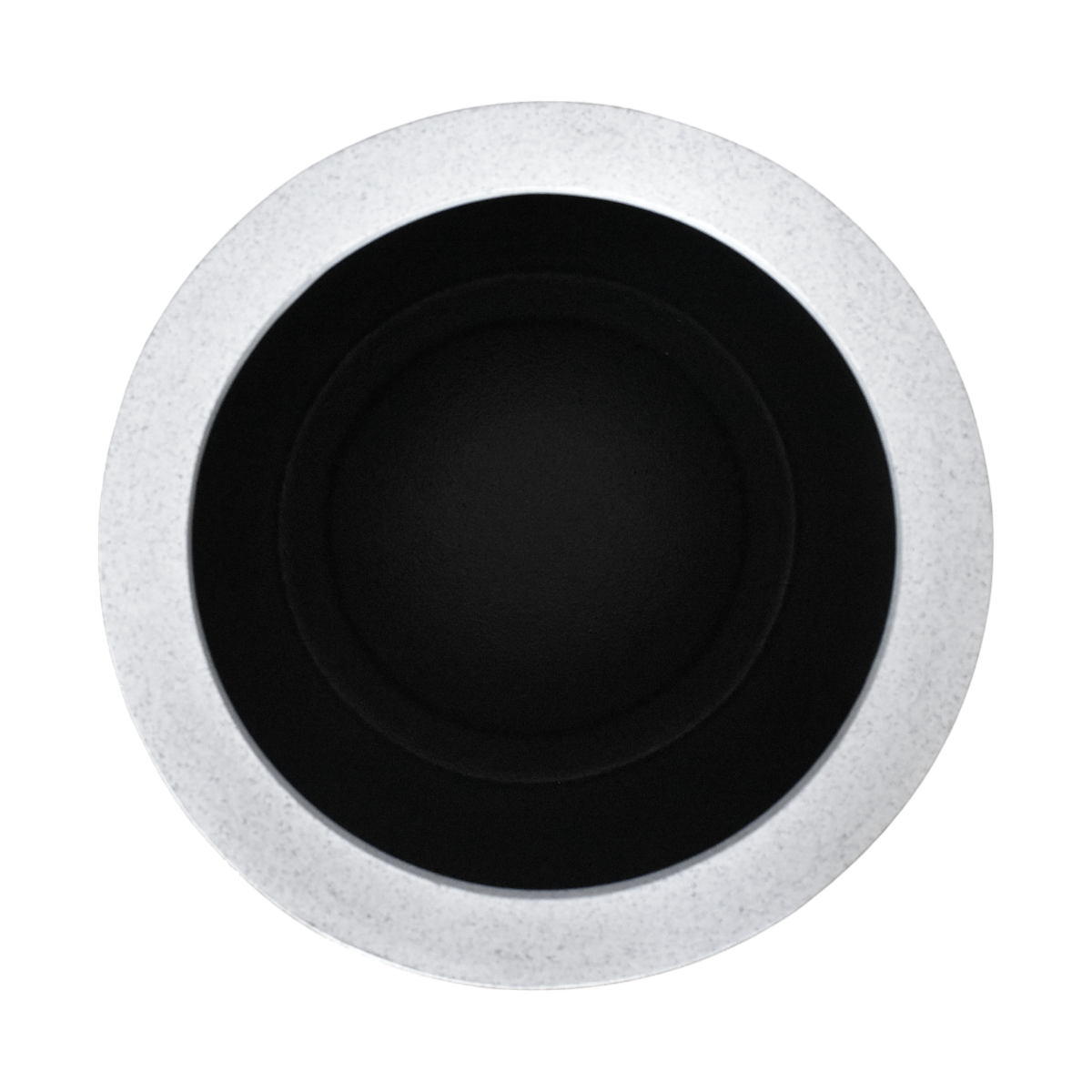 Maceta Cilindro Blanco Granito Polietileno 40 cm AKCI40BG