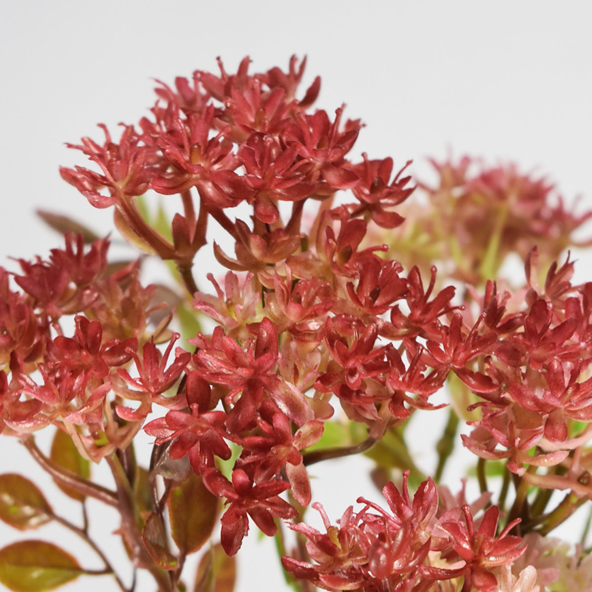 Vara Hydrangea Artificial Rojo AR268