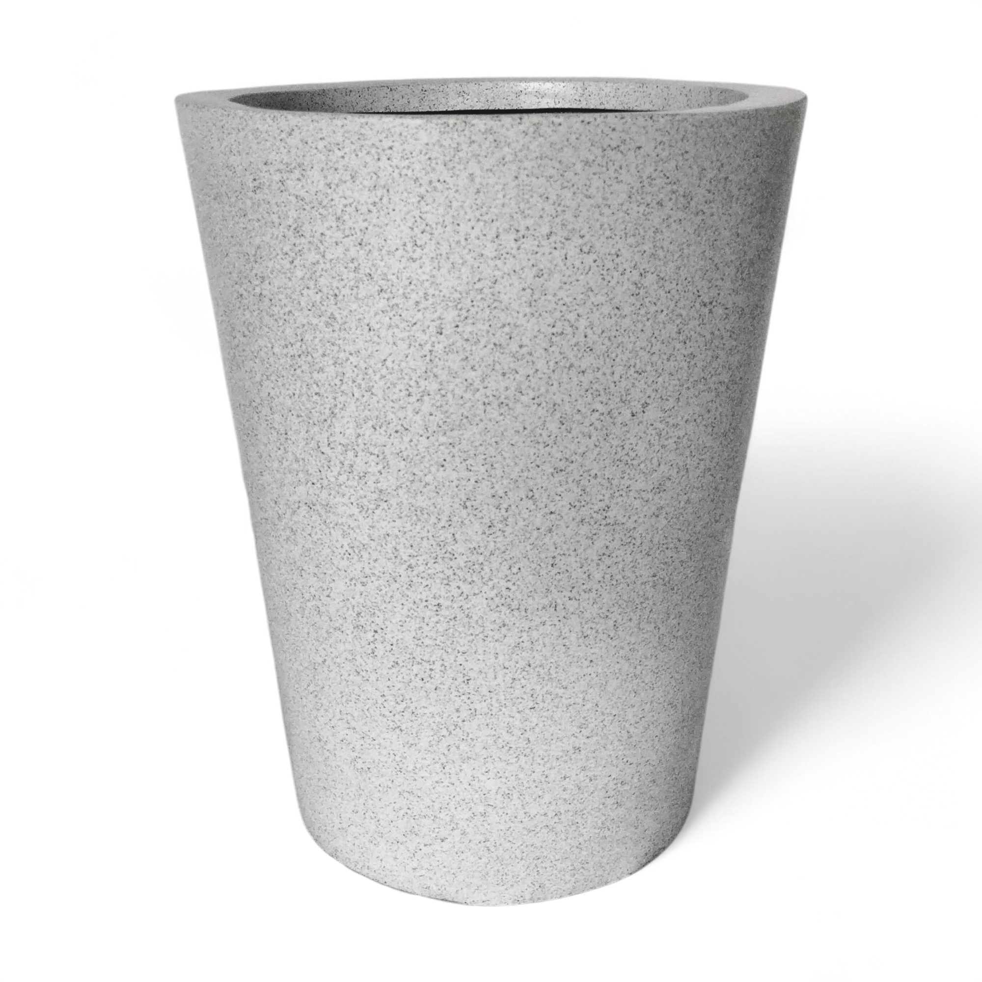 Maceta Cónica Blanco Granito Polietileno 40 cm AKCN40BG