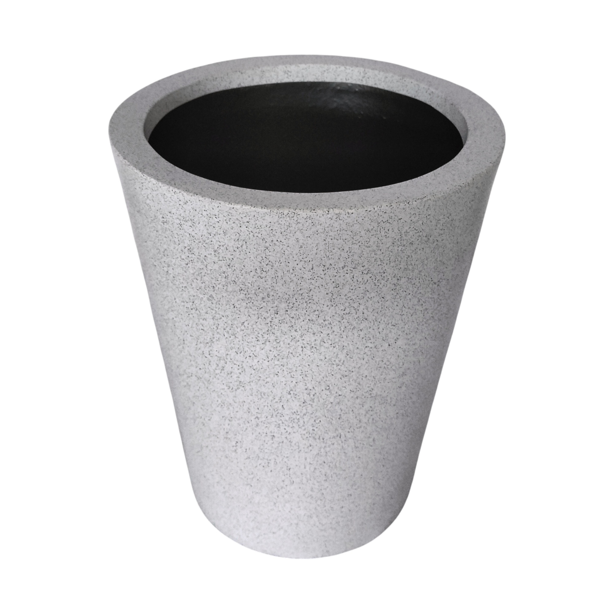 Maceta Cónica Blanco Granito Polietileno 40 cm AKCN40BG