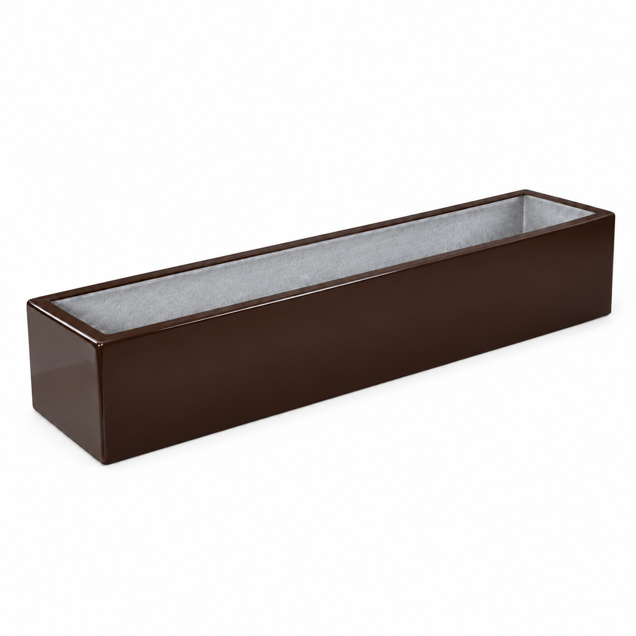 Jardinera Fibra de Vidrio 100 cm * 20 cm Chocolate