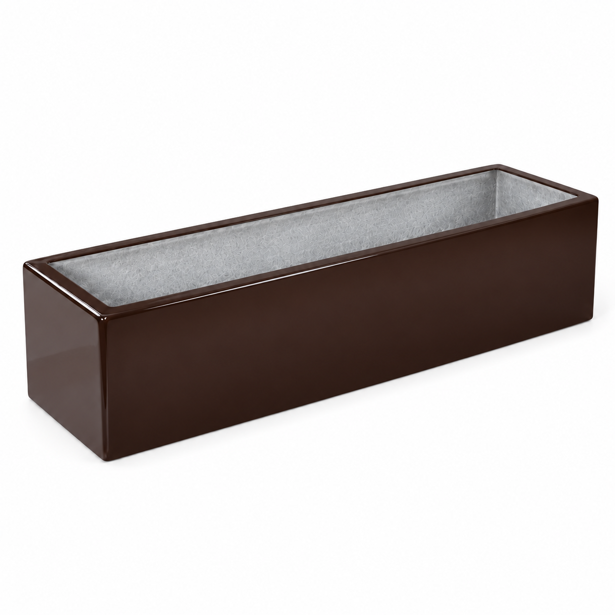 Jardinera Fibra de Vidrio 80 cm * 25 cm Chocolate
