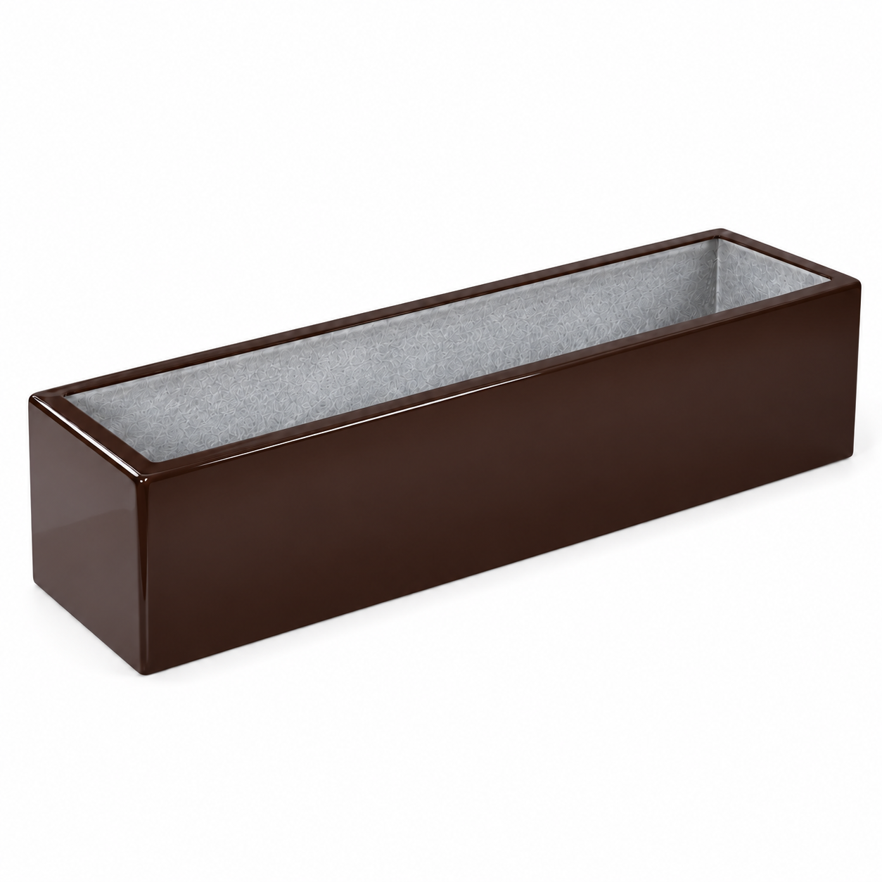 Jardinera Fibra de Vidrio 80 cm * 20 cm Chocolate