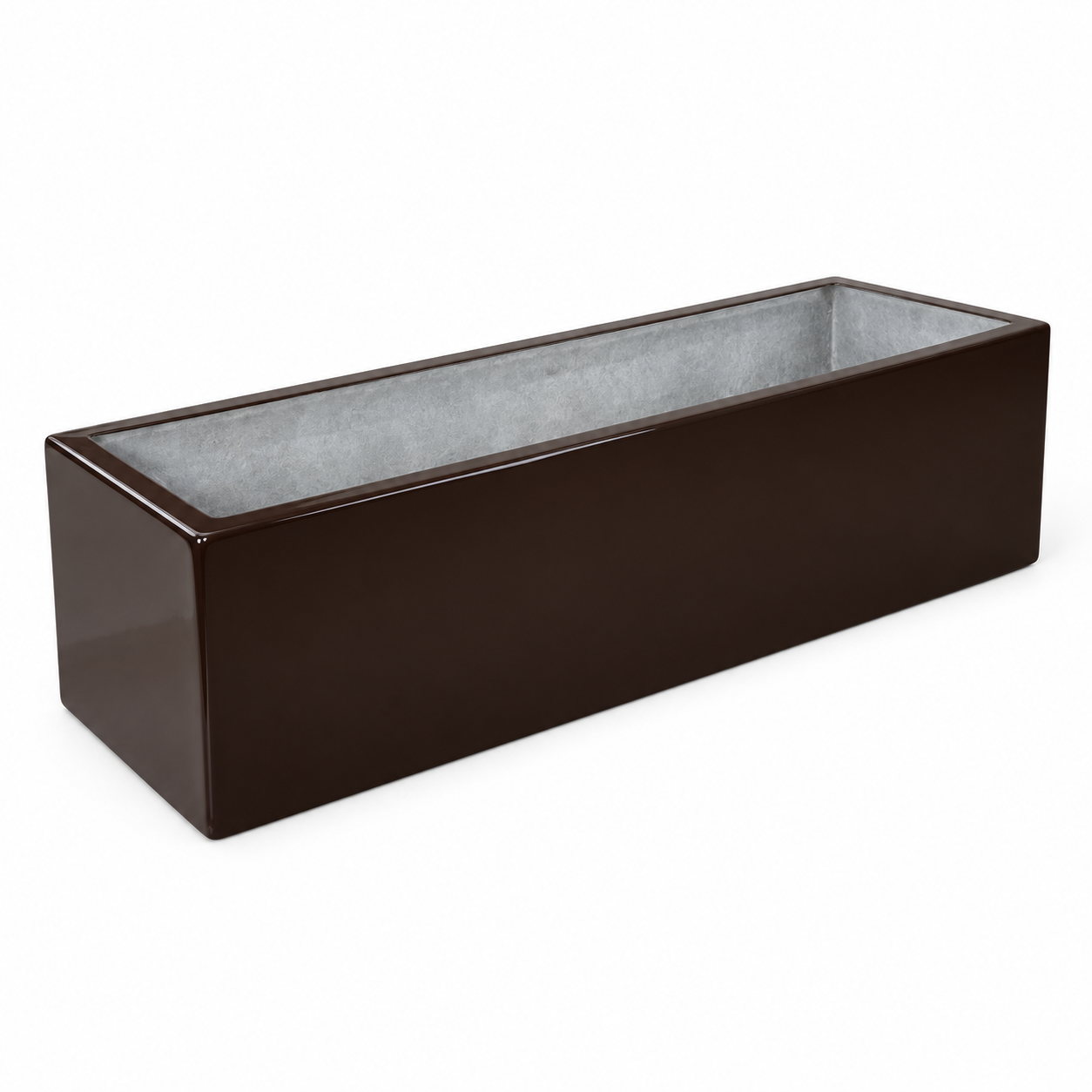 Jardinera Fibra de Vidrio 100 cm * 30 cm Chocolate