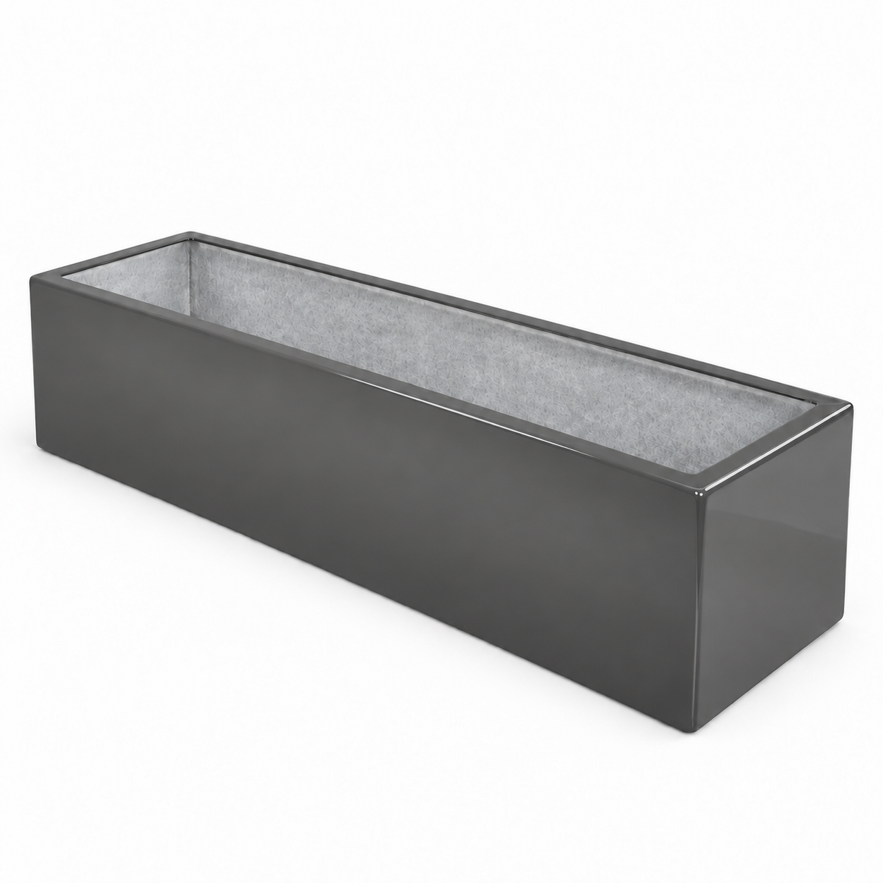 Jardinera Fibra de Vidrio 100 cm * 20 cm Gris