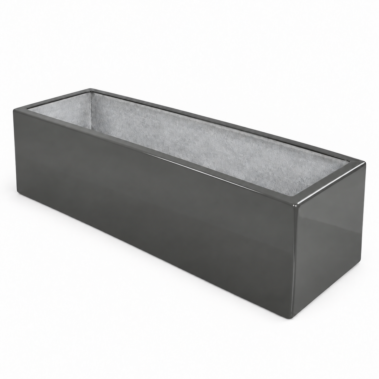 Jardinera Fibra de Vidrio 100 cm * 30 cm Gris
