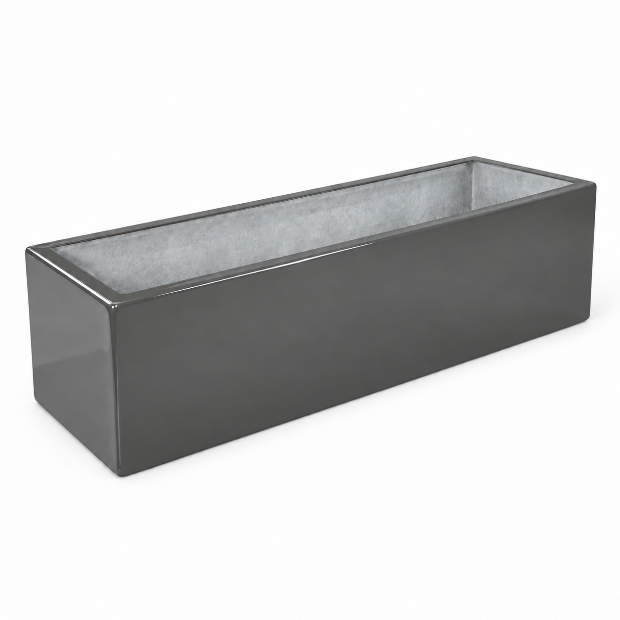 Jardinera Fibra de Vidrio 100 cm * 30 cm Gris