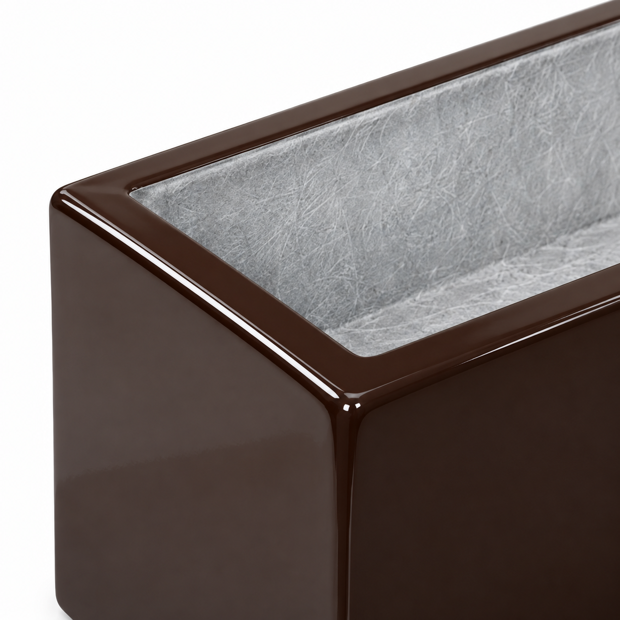 Jardinera Fibra de Vidrio 100 cm * 30 cm Chocolate