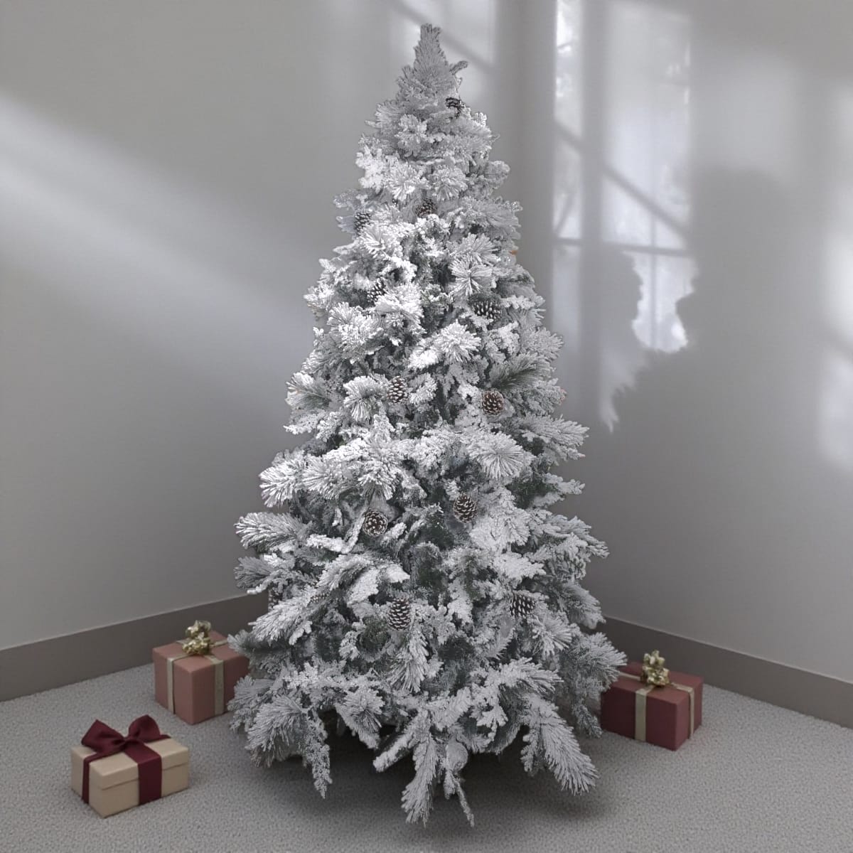 Árbol de Navidad Nevado Artificial 2.10 Mts NAV0107BL210