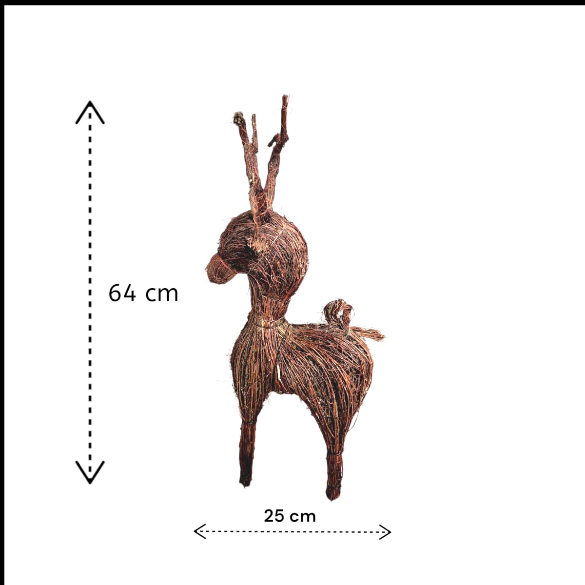 Reno Venado Decorativo de Ramas 65 cm 12001