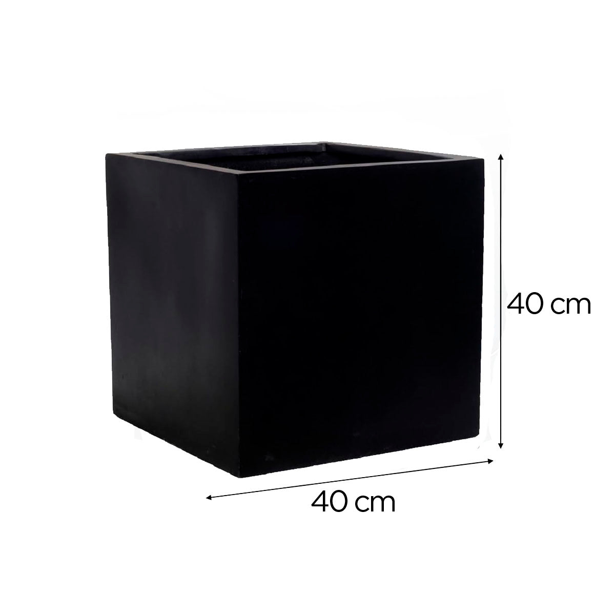 Cubo Fibra de Vidrio 30 cm * 30 cm Chocolate