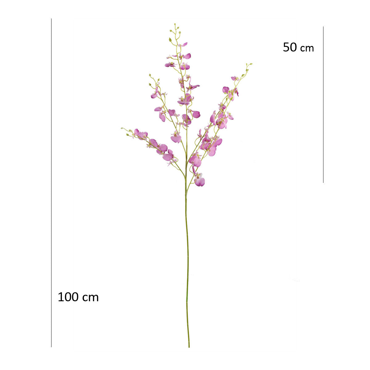 Vara de Orquídeas Bailarinas Artificial Blanco HY166023WH