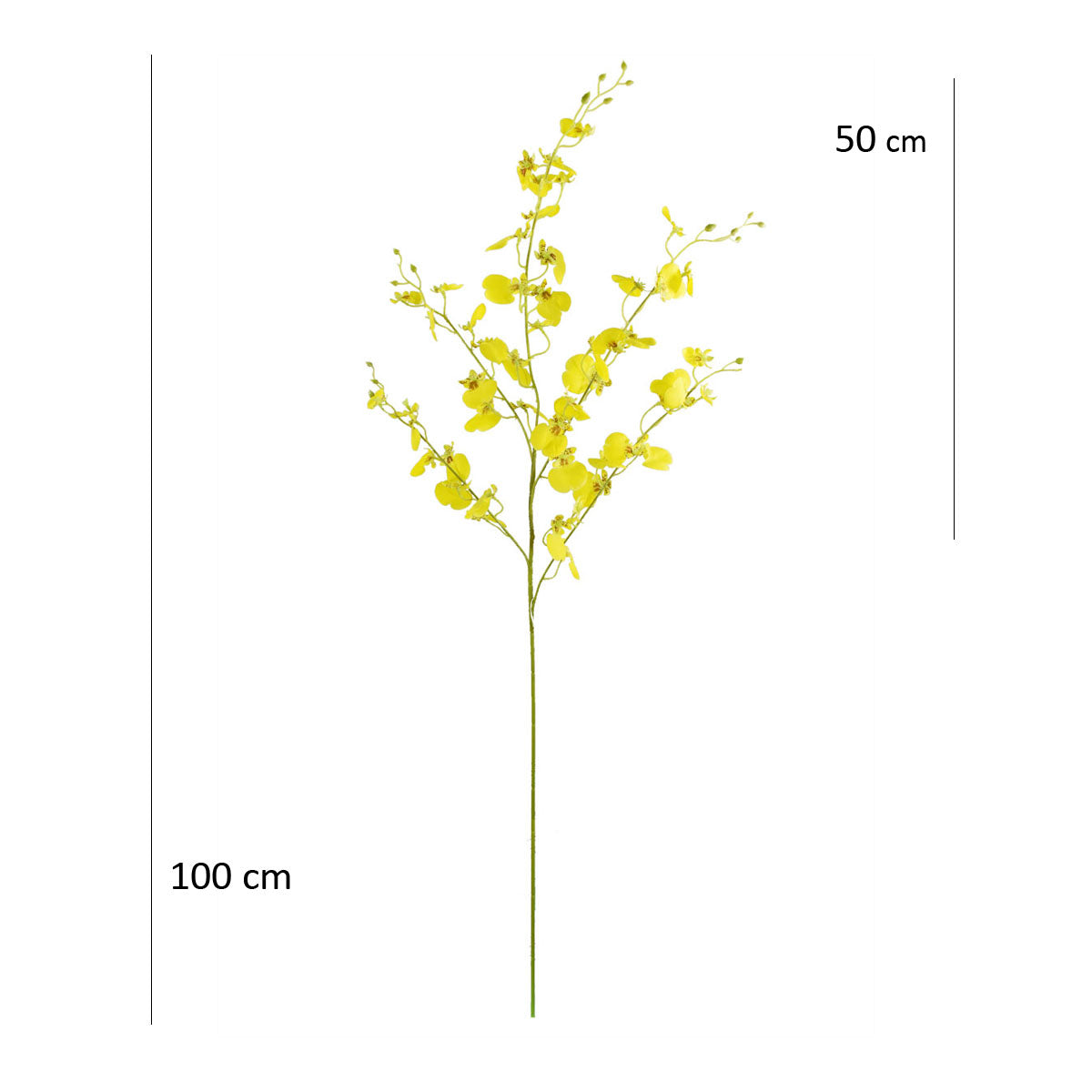 Vara de Orquídeas Bailarinas Artificial Amarillo HY166023YL