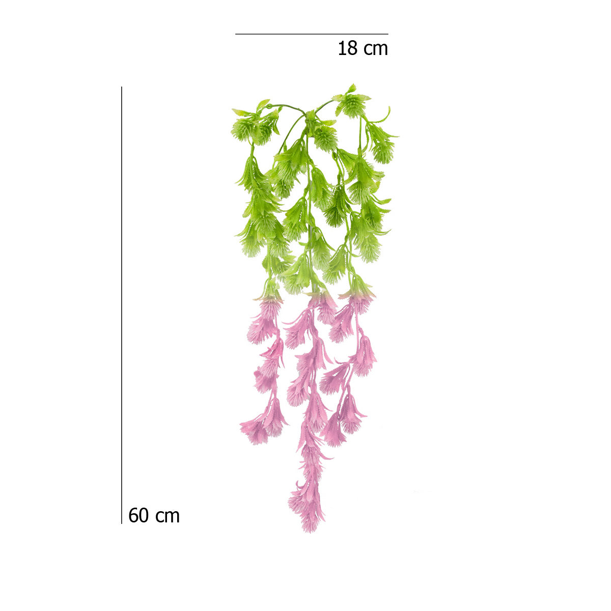 Follaje Colgante Cola de Borrego Artificial Rosa AR186